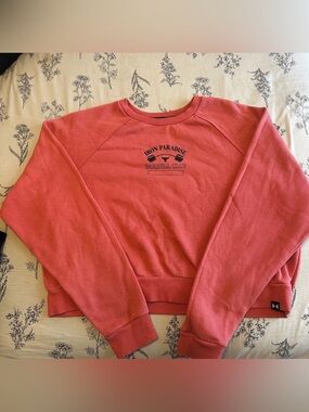 Under Armour Coral Crewneck Cropped Sweatshirt for Women